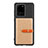 Custodia Silicone Ultra Sottile Morbida Cover con Magnetico S12D per Samsung Galaxy S20 Ultra Khaki