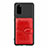 Custodia Silicone Ultra Sottile Morbida Cover con Magnetico S13D per Samsung Galaxy S20 Rosso