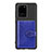 Custodia Silicone Ultra Sottile Morbida Cover con Magnetico S13D per Samsung Galaxy S20 Ultra 5G