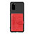 Custodia Silicone Ultra Sottile Morbida Cover con Magnetico S14D per Samsung Galaxy S20 5G Rosso