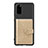 Custodia Silicone Ultra Sottile Morbida Cover con Magnetico S14D per Samsung Galaxy S20 Oro