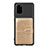 Custodia Silicone Ultra Sottile Morbida Cover con Magnetico S14D per Samsung Galaxy S20 Plus 5G Oro