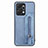 Custodia Silicone Ultra Sottile Morbida Cover con Magnetico S6D per Huawei Honor X7a Blu