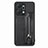 Custodia Silicone Ultra Sottile Morbida Cover con Magnetico S6D per Huawei Honor X7a Nero