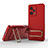 Custodia Silicone Ultra Sottile Morbida Cover con Supporto KC1 per Xiaomi Redmi Note 12 Explorer Rosso
