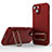 Custodia Silicone Ultra Sottile Morbida Cover con Supporto KC2 per Apple iPhone 14 Rosso