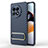 Custodia Silicone Ultra Sottile Morbida Cover con Supporto KC2 per OnePlus 11R 5G Blu