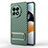 Custodia Silicone Ultra Sottile Morbida Cover con Supporto KC2 per OnePlus 11R 5G Verde