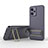 Custodia Silicone Ultra Sottile Morbida Cover con Supporto KC2 per Xiaomi Redmi Note 12 5G Lavanda