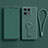 Custodia Silicone Ultra Sottile Morbida Cover con Supporto per OnePlus 10T 5G Verde Notte