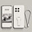 Custodia Silicone Ultra Sottile Morbida Cover con Supporto per OnePlus 11R 5G Bianco