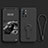 Custodia Silicone Ultra Sottile Morbida Cover con Supporto per OnePlus 9R 5G Nero