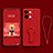 Custodia Silicone Ultra Sottile Morbida Cover con Supporto per OnePlus Ace 2V 5G Rosso