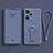 Custodia Silicone Ultra Sottile Morbida Cover con Supporto per OnePlus Nord CE 2 Lite 5G Grigio Lavanda