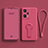 Custodia Silicone Ultra Sottile Morbida Cover con Supporto per OnePlus Nord CE 2 Lite 5G Rosa Caldo