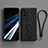 Custodia Silicone Ultra Sottile Morbida Cover con Supporto per Oppo A78 4G Nero