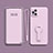 Custodia Silicone Ultra Sottile Morbida Cover con Supporto per Oppo Find X3 5G Lavanda