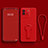 Custodia Silicone Ultra Sottile Morbida Cover con Supporto per Vivo iQOO Neo6 5G Rosso