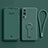 Custodia Silicone Ultra Sottile Morbida Cover con Supporto per Vivo iQOO Z3 5G Verde Notte