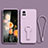 Custodia Silicone Ultra Sottile Morbida Cover con Supporto per Xiaomi Civi 5G Lavanda