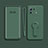 Custodia Silicone Ultra Sottile Morbida Cover con Supporto per Xiaomi Mi 11 Pro 5G Verde