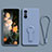 Custodia Silicone Ultra Sottile Morbida Cover con Supporto per Xiaomi Mi 11i 5G Grigio Lavanda