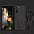 Custodia Silicone Ultra Sottile Morbida Cover con Supporto per Xiaomi Mi 11i 5G Nero
