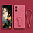 Custodia Silicone Ultra Sottile Morbida Cover con Supporto per Xiaomi Mi 11X Pro 5G Rosa Caldo