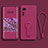 Custodia Silicone Ultra Sottile Morbida Cover con Supporto per Xiaomi Mi 12S Pro 5G Rosa Caldo