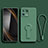 Custodia Silicone Ultra Sottile Morbida Cover con Supporto per Xiaomi Mi 13 5G Verde Notte