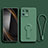 Custodia Silicone Ultra Sottile Morbida Cover con Supporto per Xiaomi Mi 13 Pro 5G Verde Notte