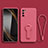 Custodia Silicone Ultra Sottile Morbida Cover con Supporto per Xiaomi POCO M3 Pro 5G Rosa Caldo