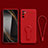 Custodia Silicone Ultra Sottile Morbida Cover con Supporto per Xiaomi POCO M3 Pro 5G Rosso