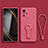 Custodia Silicone Ultra Sottile Morbida Cover con Supporto per Xiaomi Poco X3 GT 5G Rosa Caldo