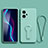 Custodia Silicone Ultra Sottile Morbida Cover con Supporto per Xiaomi Poco X4 GT 5G Verde Pastello