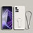 Custodia Silicone Ultra Sottile Morbida Cover con Supporto per Xiaomi Poco X4 NFC Bianco