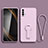 Custodia Silicone Ultra Sottile Morbida Cover con Supporto per Xiaomi Redmi 9 Power Lavanda