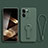 Custodia Silicone Ultra Sottile Morbida Cover con Supporto per Xiaomi Redmi K60 Ultra 5G Verde Notte