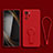 Custodia Silicone Ultra Sottile Morbida Cover con Supporto per Xiaomi Redmi Note 10 Pro 5G Rosso