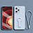 Custodia Silicone Ultra Sottile Morbida Cover con Supporto per Xiaomi Redmi Note 12 Explorer Azzurro