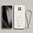 Custodia Silicone Ultra Sottile Morbida Cover con Supporto per Xiaomi Redmi Note 9T 5G Bianco