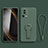Custodia Silicone Ultra Sottile Morbida Cover con Supporto S01 per Xiaomi Mi 12 Lite NE 5G Verde Notte