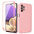 Custodia Silicone Ultra Sottile Morbida Cover Fronte e Retro 360 Gradi MJ1 per Samsung Galaxy A32 4G Rosa
