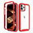 Custodia Silicone Ultra Sottile Morbida Cover Fronte e Retro 360 Gradi per Apple iPhone 15 Pro Max Rosso