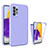 Custodia Silicone Ultra Sottile Morbida Cover Fronte e Retro 360 Gradi per Samsung Galaxy A72 5G Lavanda