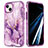 Custodia Silicone Ultra Sottile Morbida Cover Fronte e Retro 360 Gradi YJ1 per Apple iPhone 13 Pro Viola