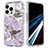 Custodia Silicone Ultra Sottile Morbida Cover Fronte e Retro 360 Gradi YJ2 per Apple iPhone 14 Pro Lavanda