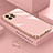 Custodia Silicone Ultra Sottile Morbida Cover S03 per Apple iPhone 16 Pro Oro Rosa