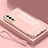 Custodia Silicone Ultra Sottile Morbida Cover S04 per Samsung Galaxy S21 FE 5G Oro Rosa
