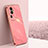 Custodia Silicone Ultra Sottile Morbida Cover XL1 per Oppo Reno10 Pro+ Plus 5G Rosa Caldo